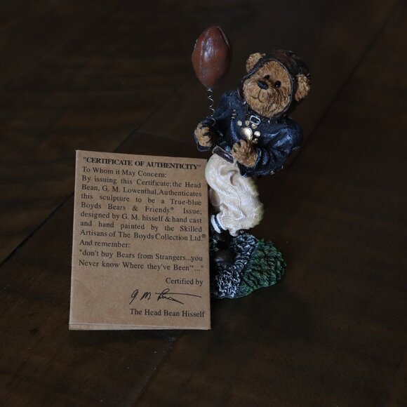Boyds Bears Collectible Vinny Catch 'Em All Football Figurine - Picture 7 of 16